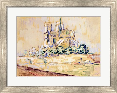 Framed Notre Dame, 1885 Print