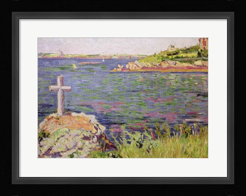Framed Saint-Briac, the Sailor's Cross, 1885 Print