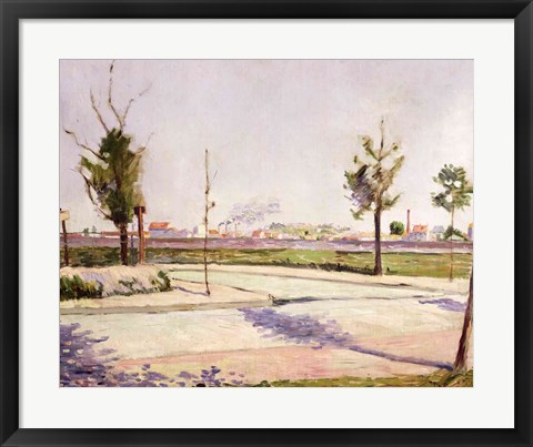 Framed Road to Gennevilliers, 1883 Print