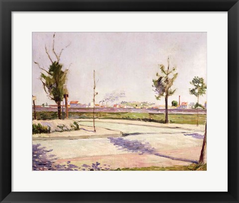 Framed Road to Gennevilliers, 1883 Print