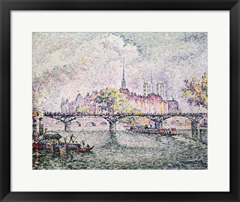 Framed Ile de la Cite, Paris, 1912 Print