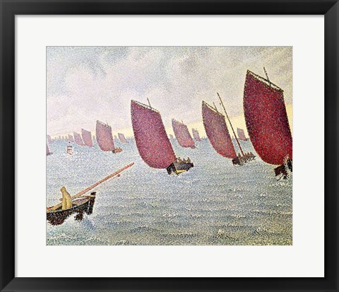 Framed Breeze, Concarneau, 1891 Print