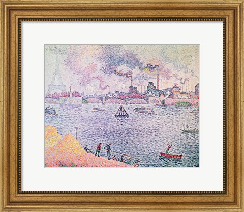 Framed Seine, Grenelle, 1899 Print