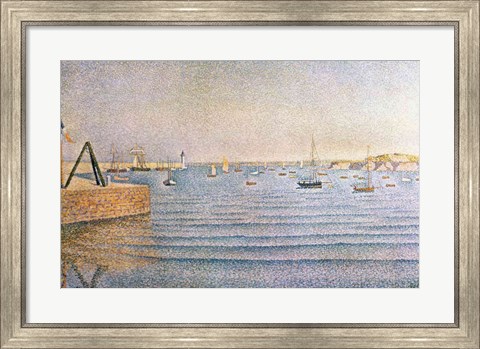 Framed Harbour at Portrieux, 1888 Print