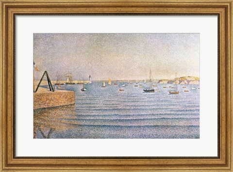 Framed Harbour at Portrieux, 1888 Print