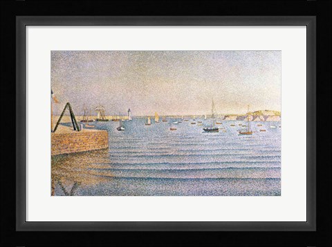 Framed Harbour at Portrieux, 1888 Print