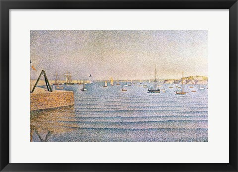 Framed Harbour at Portrieux, 1888 Print