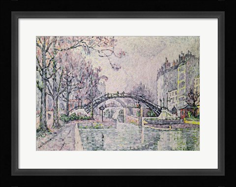 Framed Canal Saint-Martin, 1933 Print
