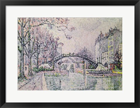 Framed Canal Saint-Martin, 1933 Print