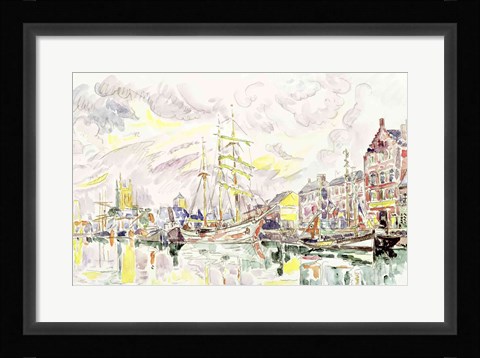 Framed Fecamp, 1934 Print