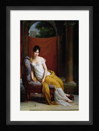 Framed Portrait of Madame Recamier Print