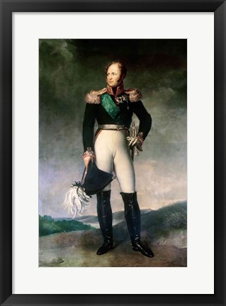 Framed Alexander I of Russia Print