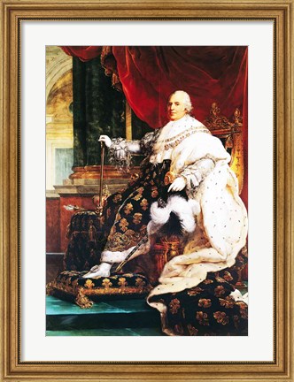 Framed Louis XVIII Print