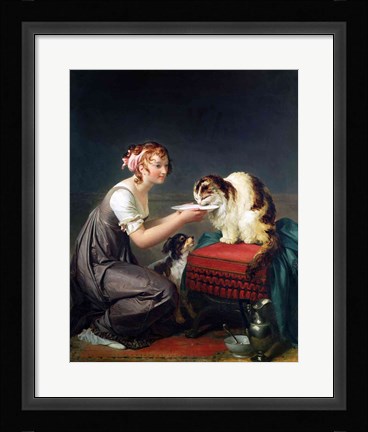 Framed Cat's Lunch Print