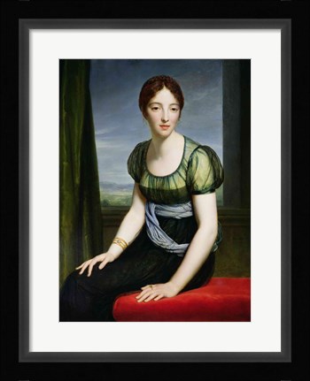Framed Portrait of Madame Regnault de Saint-Jean d'Angely Print