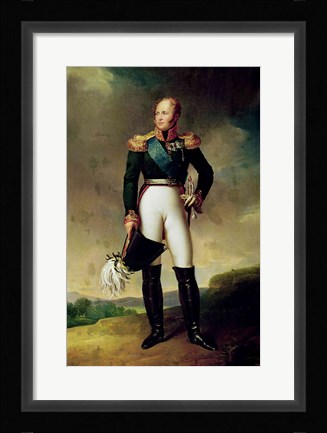 Framed Portrait of Alexander I Print