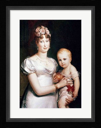 Framed Marie-Louise Print