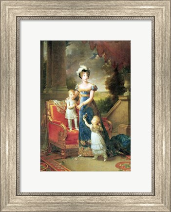 Framed Marie-Caroline de Bourbon Print