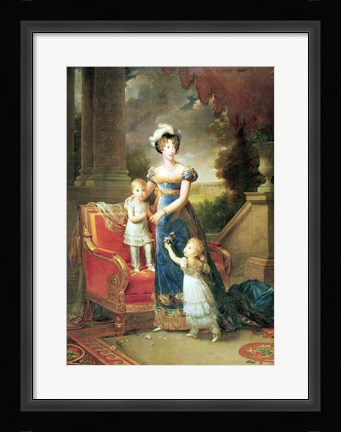 Framed Marie-Caroline de Bourbon Print