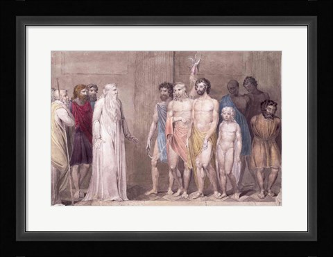Framed St. Gregory and the British Captives Print
