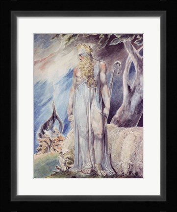 Framed Moses and the Burning Bush Print