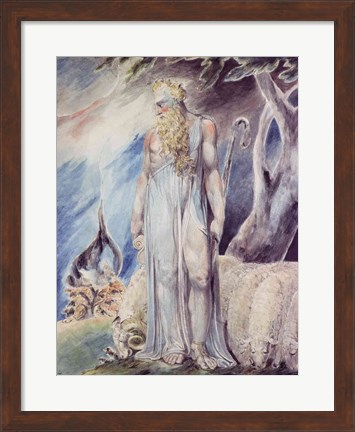 Framed Moses and the Burning Bush Print