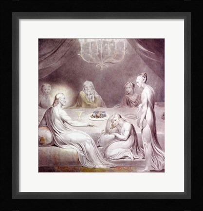 Framed Christ in the House of Martha and Mary or The Penitent Magdalen Print