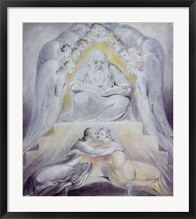 Framed Mercy and Truth are met together, Righteousness and Peace have kissed each other Print