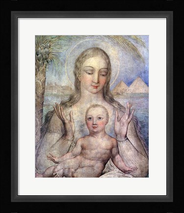Framed Virgin and Child in Egypt, 1810 Print