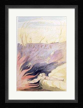 Framed Marriage of Heaven and Hell; title-page, 1790-93 Print