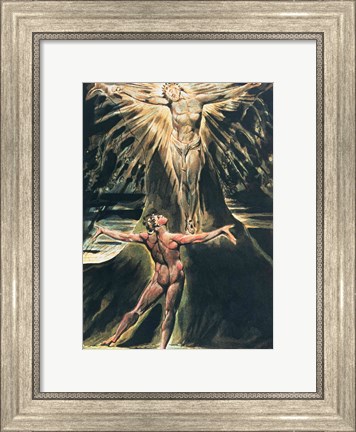 Framed Jerusalem The Emanation of the Giant Albion; Albion before Christ crucified on the Tree of Knowledge and Good and Evil Print