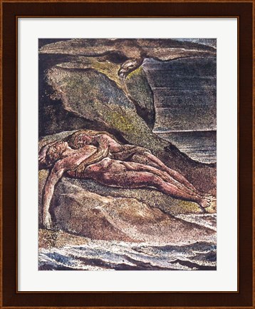 Framed Milton a Poem: Albion on the rock, 1804 Print