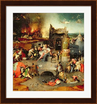 Framed Temptation of St. Anthony (detail) Print