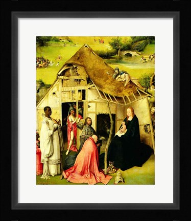 Framed Adoration of the Magi, Detail 1510 Print