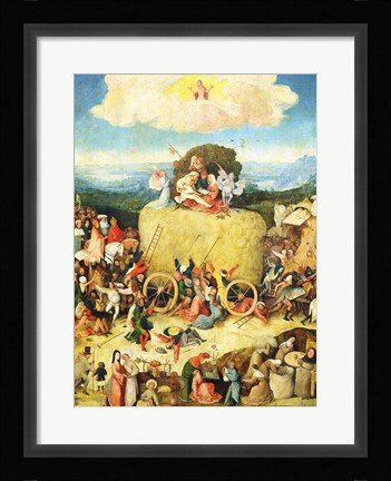 Framed Haywain, Detail, 1515 Print