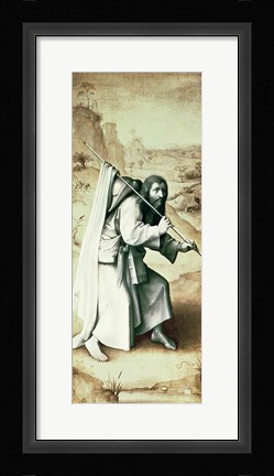 Framed St. James the Greater, Exterior of Left Wing of Last Judgement Altarpiece Print