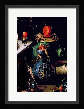 Framed Last Judgement (Altarpiece): Detail of an Urn Print