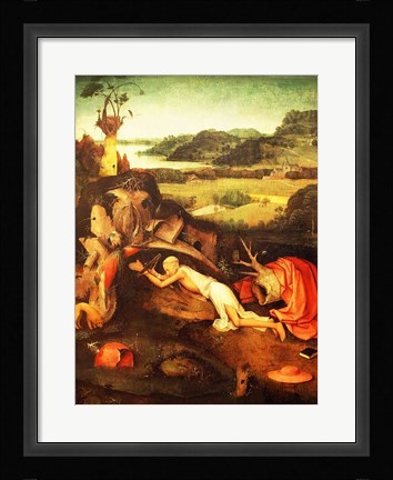 Framed St. Jerome Praying Print