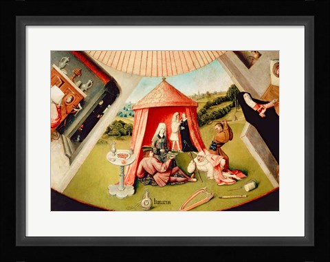Framed Luxury, detail from The Table of the Seven Deadly Sins and the Four Last Things Print