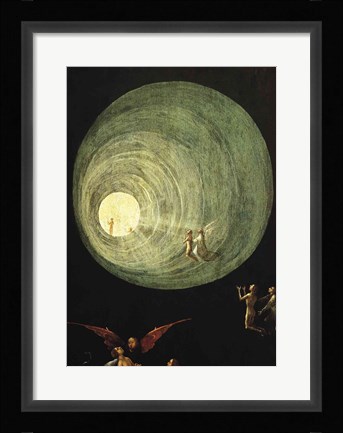 Framed Ascent of the Blessed, detail from a panel of an alterpiece thought to be of the Last Judgement Print