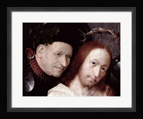 Framed Christ Mocked Detail Print