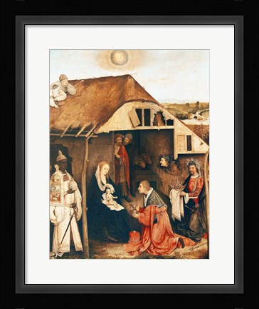 Framed Nativity Print