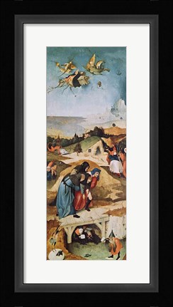 Framed Left wing of the Triptych of the Temptation of St. Anthony Print