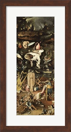 Framed Garden of Earthly Delights, c.1500 Print