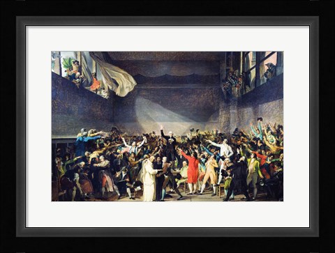 Framed Tennis Court Oath, 20th June 1789 Print