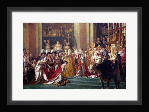 Framed Consecration of the Emperor Napoleon I Detail Print