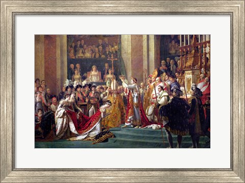 Framed Consecration of the Emperor Napoleon I Detail Print