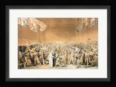 Framed Tennis Court Oath, 20th June 1789 Print