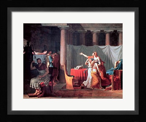 Framed Lictors Bearing to Brutus the Bodies of his Sons, 1789 Print