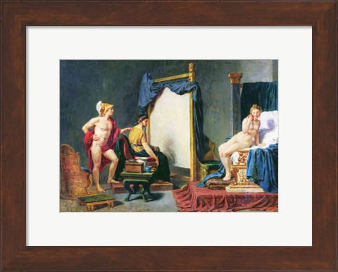 Framed Apelles Painting Campaspe in the Presence of Alexander the Great Print